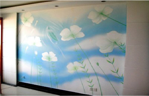 巩义画墙绘怎么画好白云的蓬松感？