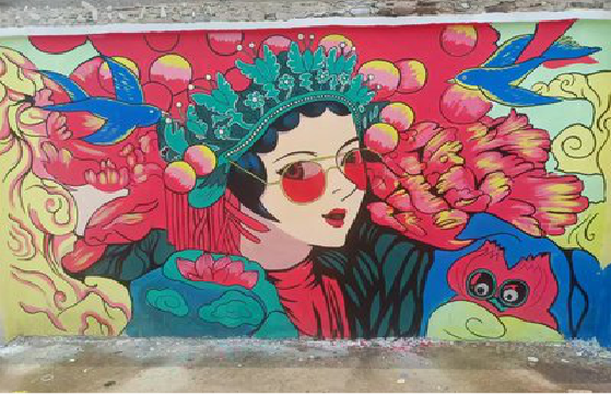 巩义墙体彩绘-网红墙