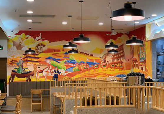 巩义商业空间彩绘介绍。